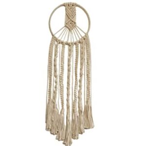 DXYZ Macrame Dream Catcher (Small) | Cotton Rope Bohemian Vintage Style Wall Hanging | Modern Room Home Decor