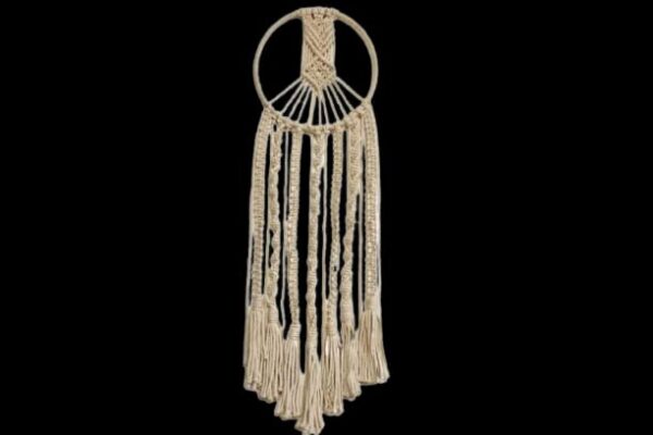 DXYZ Macrame Dream Catcher (Small) | Cotton Rope Bohemian Vintage Style Wall Hanging | Modern Room Home Decor - Image 6