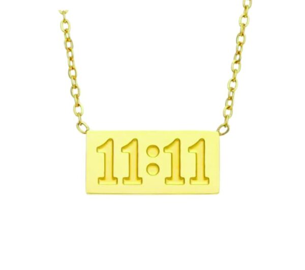 Aeoss 1111 Angel Spiritual Good Luck Neckchain for Women | Stainless Steel Anti Tarnish Chain Waterproof Necklace Jewellery