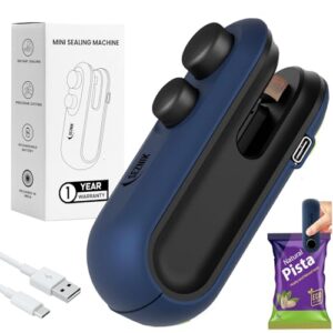 Buy Seznik Sealing Machine for Food Packets - Portable Handheld Sealing, Snacks, Chips, Fresh Storage - Mini Sealing Machine, 1 YEAR Warranty (Dark Blue)