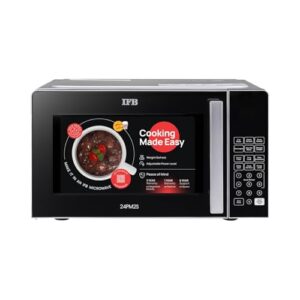 IFB 24L Solo Microwave Oven (24PM2S, Multi Stage Cooking with 69 Indian & Continental Auto Cook Menus, Child-lock Protection, Deodorize function, Delay Start & Power Save, black)
