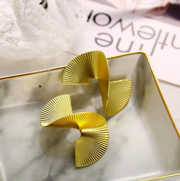 Aeoss Twisted Statement Earrings for Women | Stylish Party Earrings | Gift for Women and Girls - Image 6