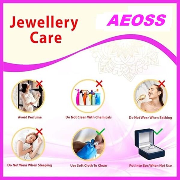 Aeoss Gold Heart Pendant Necklace with Gold Love Band Bracelet | Gift on Rakhi for sisters | Anti Tarnish Waterproof Jewellery - Image 9