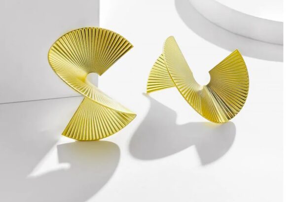 Aeoss Twisted Statement Earrings for Women | Stylish Party Earrings | Gift for Women and Girls - Image 4