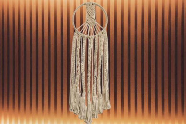 DXYZ Macrame Dream Catcher (Small) | Cotton Rope Bohemian Vintage Style Wall Hanging | Modern Room Home Decor - Image 7