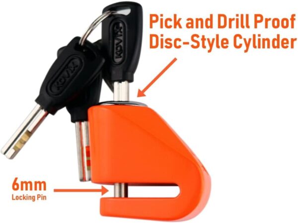Auto Hub Stainless Steel Anti Theft Wheel Lock, Heavy Duty Disc Brake Lock for Bikes(Mix Color) Assorted - Image 7
