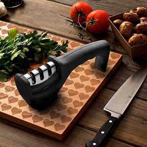 Buy Big Buzz Knife Sharpener Manual 3 Stage Knives Sharpner Tool Advanced Knife Sharpener for Kitchen Knife Sharpner Knives Sharpening Tool for Steel Knives