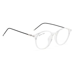 ROYAL SON Round Transparent Blue Light Blocking Computer Glasses Eyeglasses Men Women - SF0064-C3