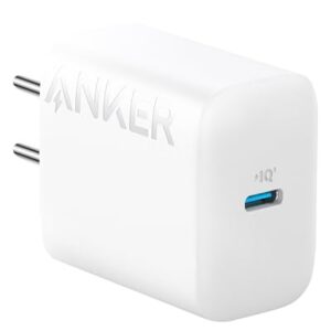 ANKER 20W Type C Ultra-Fast Charger, 3X Times Faster Charging, Power Delivery Pd with Patented PIQ 3.0 Technology for iPhone 15/14 /13, Galaxy, Pixel, Ipad and More, White