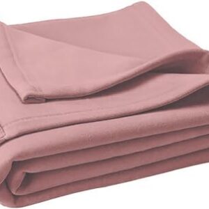 THE HOME TALK Fleece Blanket for Kids/Pets- 42 X 29 Inch- Pack of 1 | Polar Thermal Lightweight Spread | Soft Plush Material | All Season Blankets for Small Kids | Pet Blankets for Dogs, Cats (Pink)