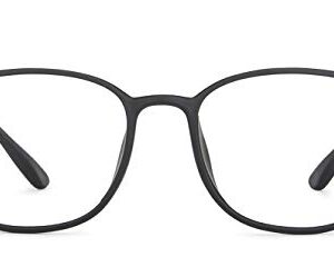 LENSKART BLU | Zero Power Blue Cut Computer Glasses | Gaming Glasses | Anti Glare, Lightweight & Blocks Harmful Rays | UV Protection Specs | Men & Women | Medium | LB E13528