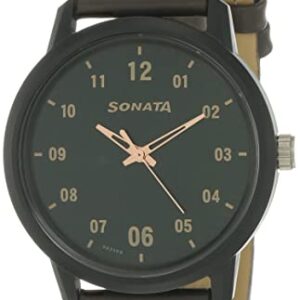 Sonata Volt+ Analog Green Dial Men's Watch