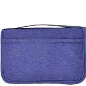 Aeoss New Passport Holder Passport Wallet Travel Document Multi-Functional ID Card Credit Card Holder Storage Organizer Clutch (Blue)