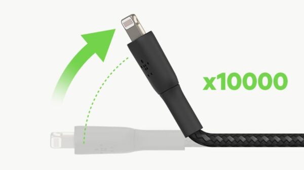 Belkin Apple Certified Lightning to USB A and Sync Tough Braided Cable for iPhone, iPad, Air Pods, 3.3 feet (1 meters) – Black - Image 5