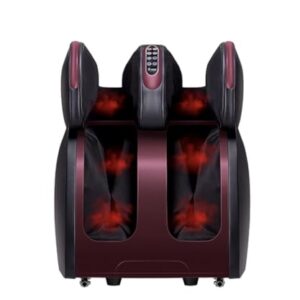 SOBO Leg Massager Foot & Calf Heated Machine With Airbags Vibration For Home Calf Thighs and Knee Pain Relief with Heat Corded Electric 2 Year Warranty (Black)