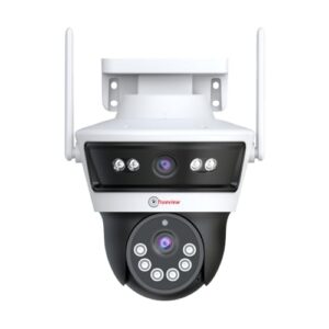 Trueview Smart 4G Linkage 2Mp+2Mp Pan-Tilt Zoom CCTV Camera, Outdoor Indoor Security Camera, Water Proof, 2 Way Talk, Cloud Storage, Motion Detect, Supports SD Card Up to 256 GB, Night Vision