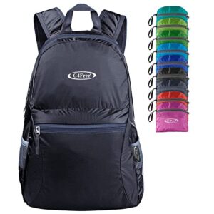 G4Free 2 Compartments 21L Lightweight Packable Backpack Travel Hiking Daypack Foldable Backpack for Men Women