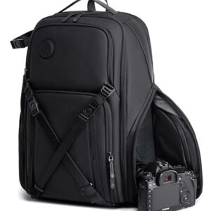 Arctic Hunter Camera Backpack Professional Camera Bag Customizable Shockproof Camera Lens Pockets Tripod Drone Holder Laptop Pocket Photography Travel DSLR Accessories Bag for Men and Women,