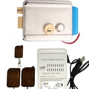 AAYANSH ELECTRICALS Heavy Duty Smart Door Lock with WiFi, Biometric Rim Lock, Silver, Compatible with Alexa/Google Home, Suitable for Steel, Wood, Iron Gates