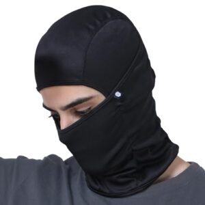 Boldfit face mask for bikers full face mask for bikers helmet head cover balaclava for men bike riding & biker head cover for helmet for men Balaclava for adult Black Masks for Bike Riding - Black