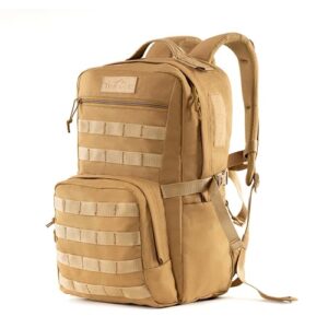Tripole Captain 25 Litres Tactical Laptop Backpack with MOLLE Webbing and Carabiner – Travel, Outdoor & Daily Use