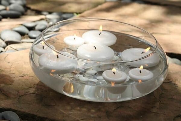 Craftfry Urli Bowl-Splendid Glass Spring Bowl for Home Decoration Table Centerpiece, Floral Arrangements, and Floating Candles (Clear, 8 Inch) - Image 3