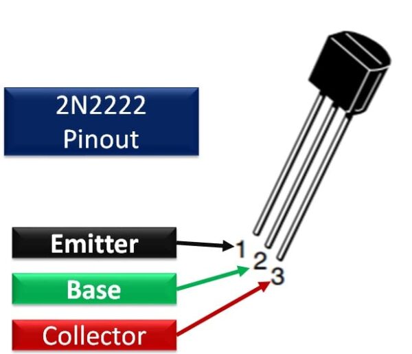 Branded 2N2222 General Purpose Transistor NPN TO 92 Pack of (10) - Image 3
