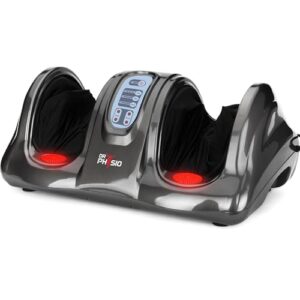 Dr Physio USA 1024 Electric Foot Massager Machine for Pain Relief, Muscle Relaxation & Improving Blood Circulation with Kneading Function, Calf & Leg Massager