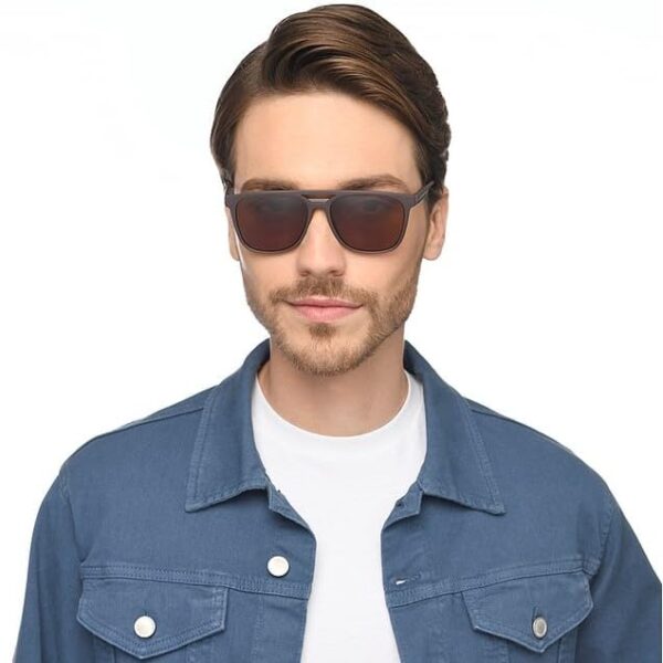VINCENT CHASE EYEWEAR By Lenskart | Full Rim Wayfarer Branded Latest and Stylish Sunglasses | Polarized and 100% UV Protected | Men & Women - Image 3