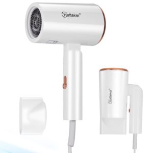 HATTEKER HT-309 Professional Foldable Hair Dryer 2600W Power, Negative Ion Technology, Overheat Protection with Styling Concentrator 3 Temperature Modes, Model 2
