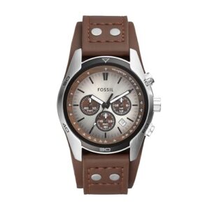 Fossil Cuff Chronograph White Dial Men's Watch