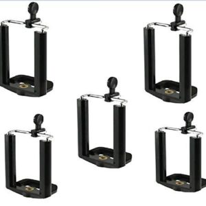 Aeoss Camera Stand Clip Bracket Holder Monopod Mount Adapter for Mobile Phone (Set of 5PCS)