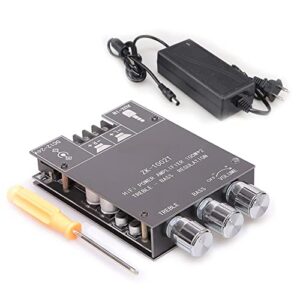 ZK-1002T Bluetooth Amplifier Board with Treble and Bass Control 2.0 Channel Class-D Amplifier 100W+100W Power Output Component Amplifiers