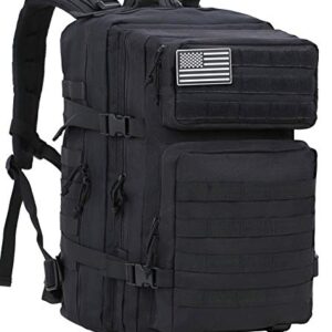 Luckin Packin Tactical Backpack,Tactical Molle Assault Pack,Backpack for Men, Military Army Camping Rucksack Bag