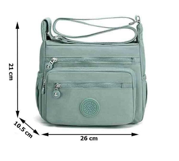 INOVERA (LABEL) Crossbody Bags for Women, Girls - Stylish Shoulder Sling Bag with Adjustable Strap - Travel Casual Messenger Purse (Aqua Blue) - Image 2
