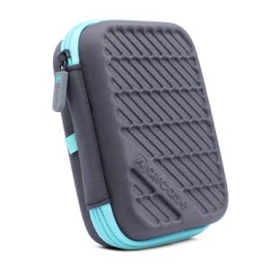 AirCase 2.5 Inch External Hard Drive Case with Shockproof EVA HardShell & Soft Lining | Travel Organizer Pouch with Mesh Pocket, Zipper Closure for HDD/SSD, Earphones, Cable, Charger & Gadgets (Grey)