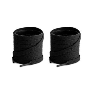 Lify 2 Pair Polyester Flat Shoe Laces for Athletic, Running - 5/16 Wide Shoelaces for Sneakers Shoes Boot Strings