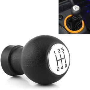 DETACHI Gear Shifter – 5-Speed, Anti-Slip Ball Knob, Glossy Black, Universal (Glossy Black)