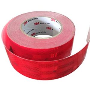 3M RRR4FT High Intensity Prismatic Grade Conspicuity Reflective Tape, 2 inch x 4 feet, Red