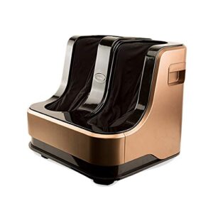 Lifelong LLM135 Leg, Electric Foot and Calf Massager 80W, 4 Motors, Rolling & Kneading Functions for Pain Relief & Improving Blood Circulation, Brown