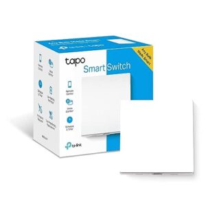 Tapo S210 Smart Light Switch 1 Gang 1 Way, Remote and Voice Control,Away Mode,No Neutral Required,Battery included,Work with Alexa & Google home, Tapo Hub Required sold separately
