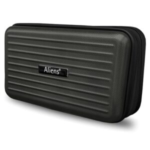 Aliens Travel Gadget Organiser Case Bag, Hardshell ABS Material, Shockproof, Water-Resistant Travel Storage Pouch for HDD/SSD, Gadget Organiser, Cable, Charger, Smartphone, airpods, Power Bank-Grey