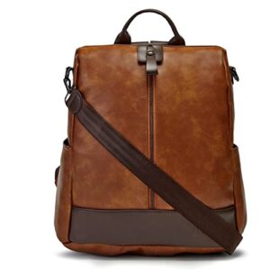 VISMIINTREND Leather Backpack Bags for Women Elegant Backpack Purse Ladies Leather Shoulder Fitting Casual Backpacks Bags for Girls | 13 Inch | College, Office, Travel | Gift for Wife, Sister