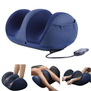 ExtraLux 3D Leg and Foot Massager with Heat, Electric Shiatsu Massage, 20 Massage Balls, Adjustable Speed, Heat Compression, Black