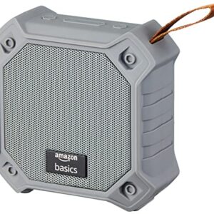 amazon basics 5W Bluetooth 5.3 Speaker, Upto 36 Hrs Playtime, True Wireless Technology, Built in Mic, Multiple Connectivity Modes (Rubber, Grey)