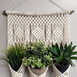 Dxyz Cotton Rope Planter, Ivory, 16x34 Inches