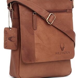 WILDHORN Leather Sling Messenger Bag for Men