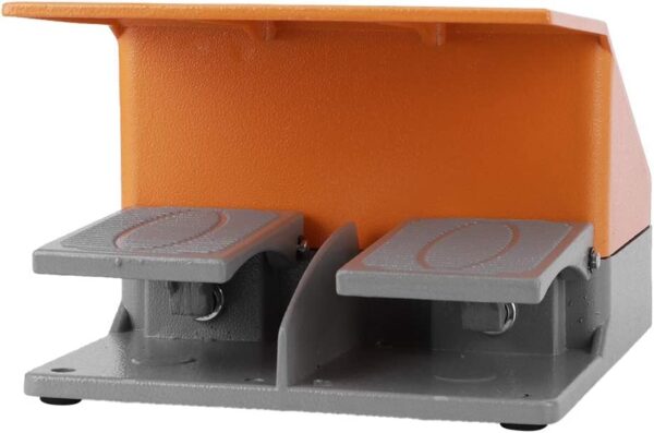Dehmy Dual Foot Switch Pedal YDT1-15, Good Performance for Electrical Machine Power Supply Clip Kit - Image 2