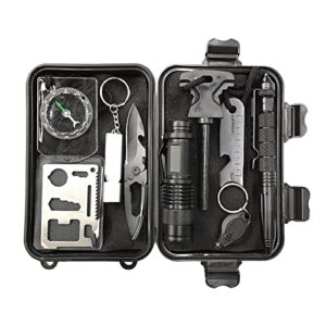CLUB BOLLYWOOD®10pcs/Set Outdoor Emergency Survival Gear Kit Hiking SOS Earthquake|Sporting Goods | Outdoor Sports | Camping & Hiking |1 Set Emergency Equipment Kit