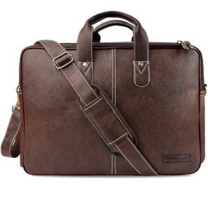 Amazon Basics Men's Office Laptop Bag, Tan